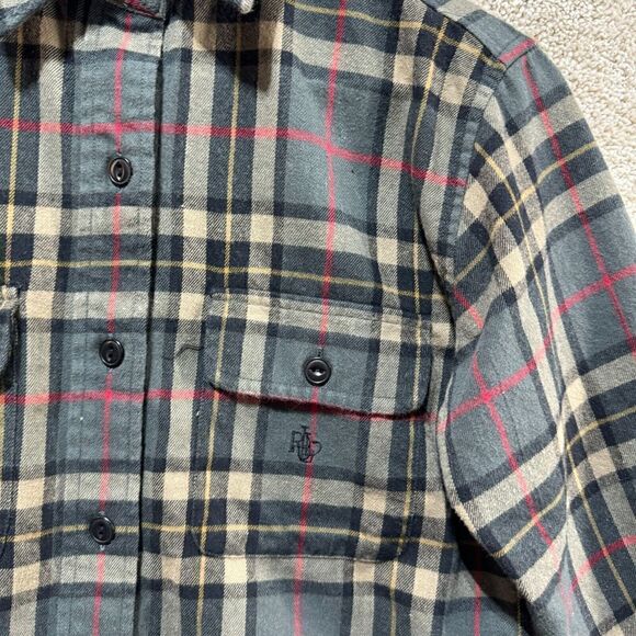 Lauren Ralph Lauren Shirt Women's PXS Gray Plaid Button Up Long Sleeve Pockets - Picture 5 of 11